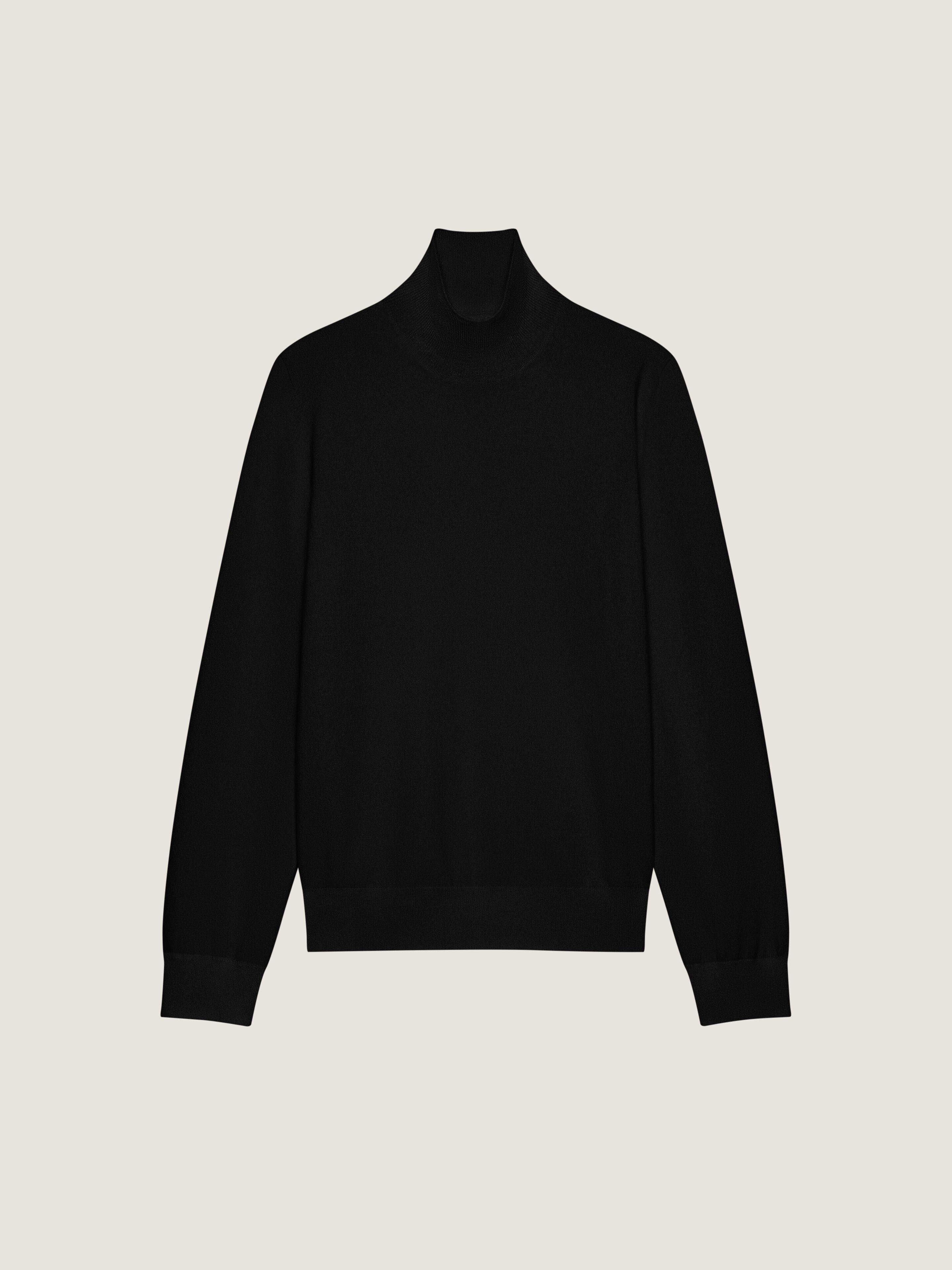 Turtleneck sweater in cashmere knit